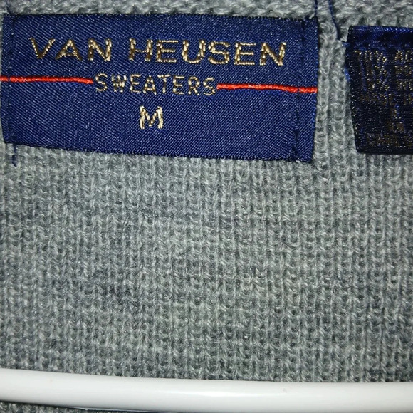 Van Heusen men's M wool blend fair isle sweater vest academia grandpa business - Picture 4 of 7